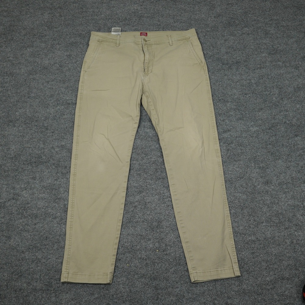 Levi's XX Chino Pants Mens 36x32 Khaki Standard Taper Stretch Cotton Twill